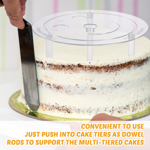 40 Pieces Plastic Cake Dowel Rods Set for Tiered Cakes 2