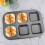 Nonstick Square Brownie Pan for Oven Baking with 6 Cavity 5