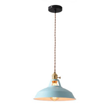 Simplicity Pendant Light in E27 Base Macaron Vintage Chandeliers Shade Dining Table Lamp