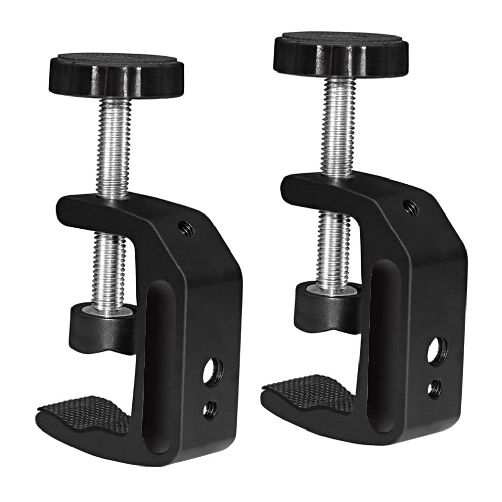 2 Pcs Universal C-Clamp Photography Desktop Mount Holder 6493810888212