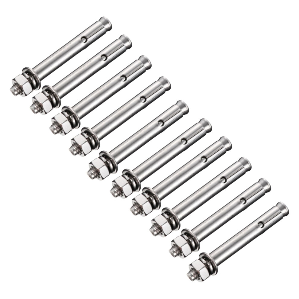 Pool Anchors For Inground Pool 10Pcs Set 304 Stainless Steel Expansion Screw Bolts Sleeve 395291786062