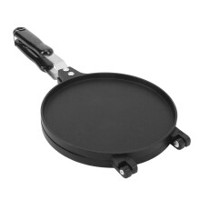 Waffle Cone Maker, Egg Roll Press Pan, Stick Proof Aluminum Stove Top Tortilla Press with Handle for Kitchen, 6.8Inch (Glossy Style)