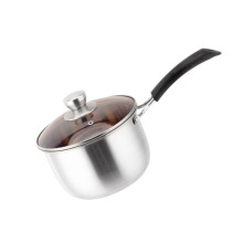 Stainless Steel Cooking Pot with Lid Long Handle Stockpot for Home Cooking Thick Design for Soup Food Induction Fire Stove Use