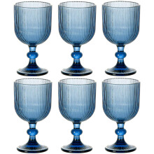 6 Set Vintage Colored Glasses for Wedding Party Bar 13oz 400ml