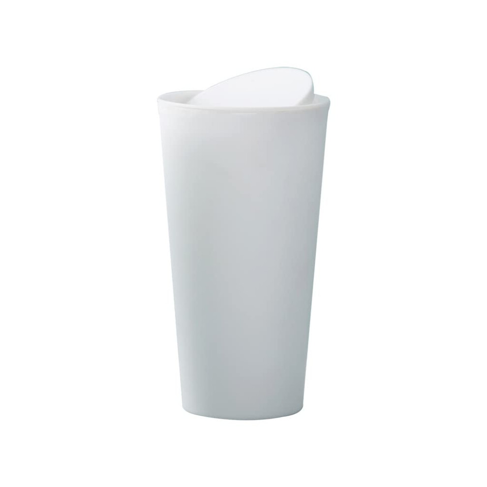 Desktop Plastic Trash Can Swing Lid Car Storage Bin Disposal Round Bin Car Trash Can Desk Waste Paper Basket 395291792537