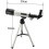 Refraction 360X50 Astronomical Telescope with Tripod Sky Monocular Telescopio Space Observation 2