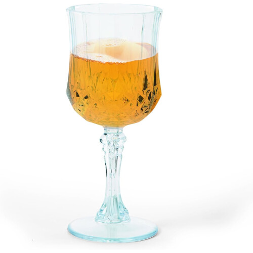 24 transparent plastic wine glasses 1
