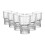 6 Set Stackable Vintage Design Shot Glass 2.5 Oz 1