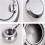 Stainless Steel Windproof Ashtray for Outdoor Tabletop 4