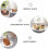 Clear Ceramic Cake Plate Dessert Holder Decorative Serving Tray 3