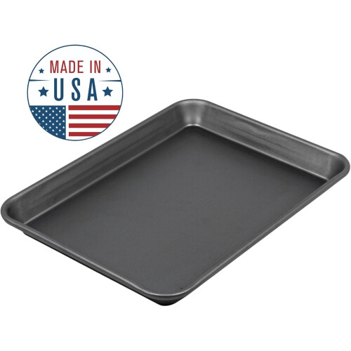 Nonstick Cookie Sheet Baking Pan for Baking 12.5'' x 9.1'' x 1.1'' 1