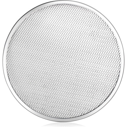 6 Pack Pizza Baking Screen Restaurant-Grade Aluminum Seamless for Baking 14-Inch