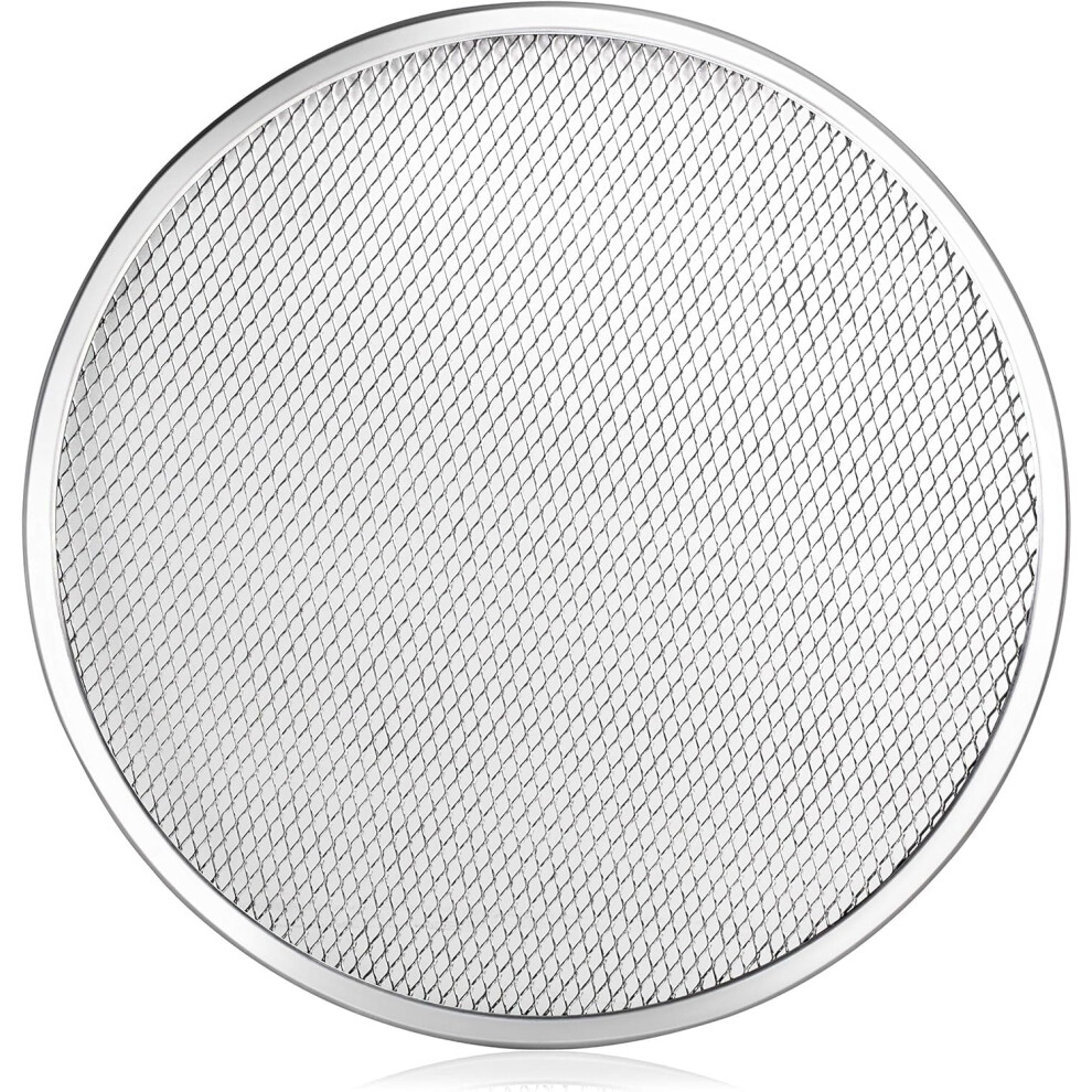 6 Pack Pizza Baking Screen Restaurant-Grade Aluminum Seamless for Baking 14-Inch