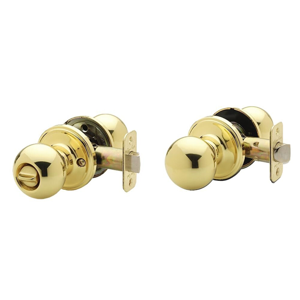 Bk2030pb Ball Door Knob, Privacy Function, 1 Pack, Polished Brass Bkpb Ball Door Knob, Passage Function, 1 Pack, In Polished Brass 395291797273
