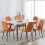 (Orange, 6) 2/4/6x Dining Chairs metal Legs Home office 5
