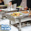 20 Pack Disposable Aluminum Pans for BBQ Crawfish Trays Half Size 9x13 4