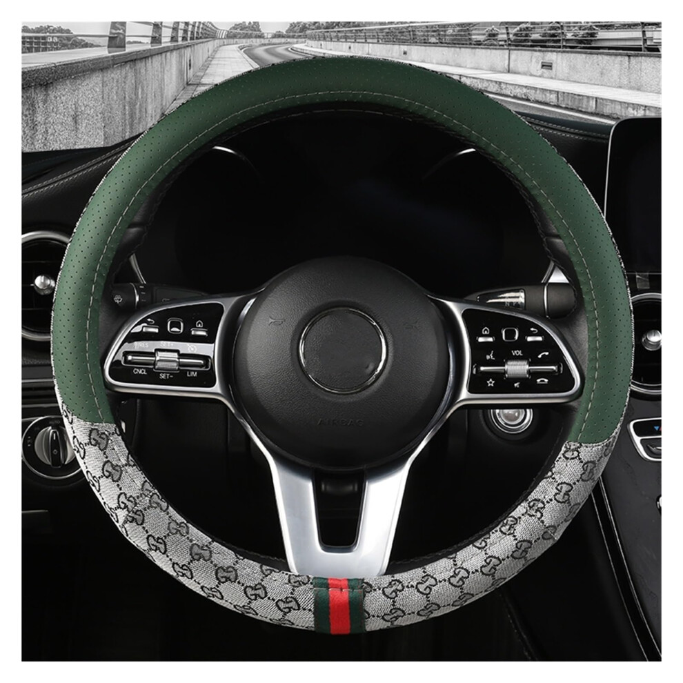 Car Steering Wheel Cover Set Car Steering Wheel Cover Comfortable Leather Sweatabsorbing And Breathable Car Interior (Color : 5) 395291803127