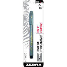 Sebra penna zensationer borst penna fin borstspets svart vattenresistent blck 1-pack