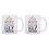 2 Pack White Coffee Mug Set for Daily Use 11oz 1