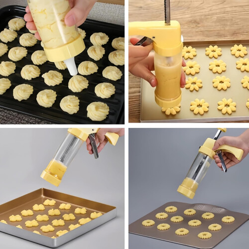 Cookie press for baking supplies and cookie making and decorating 2