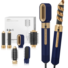 6 in 1 Hair Styler Air Styler Set, Hair Dryer Brush Hot Air Styler with Multiple Attachments for Curl, Straighten, Dry & Volumise Hair
