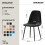 (Black, 2) 2/4/6x Dining Chairs metal Legs Home office 3