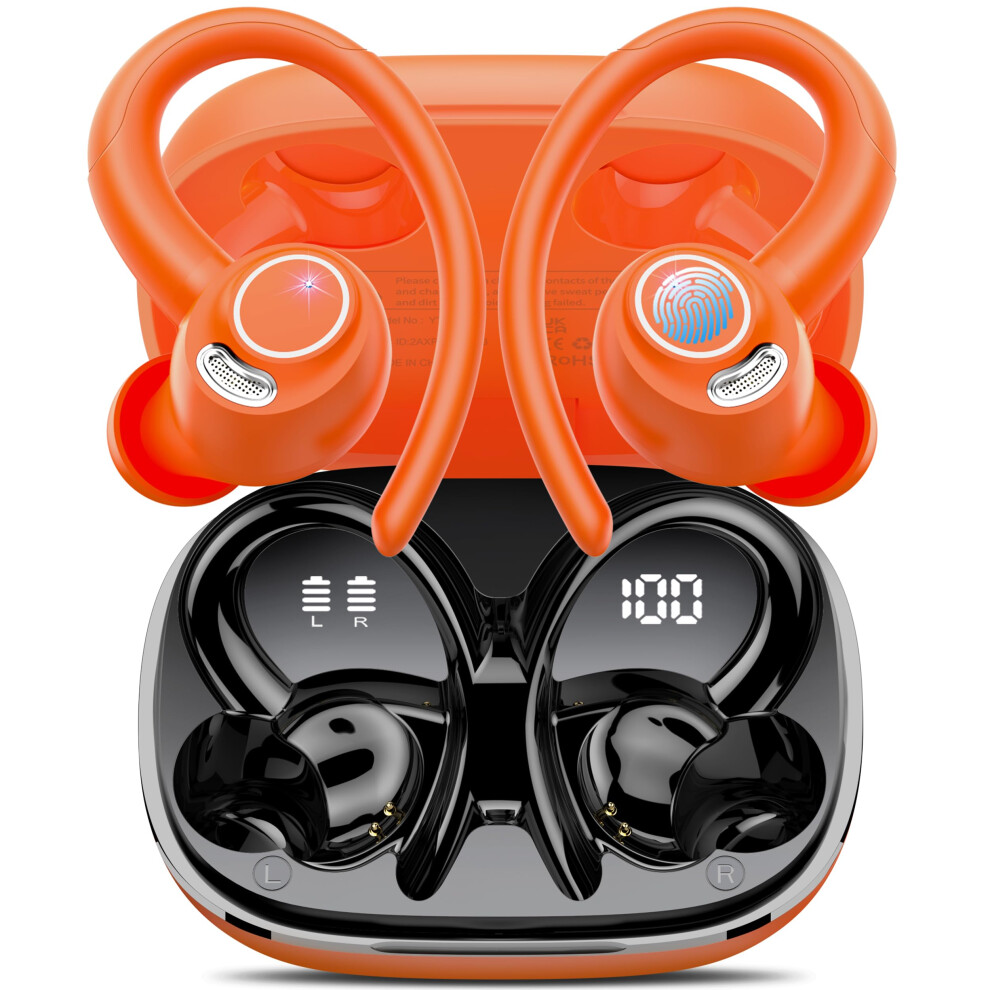 Wireless Earbuds Bluetooth 5.3 Sport Hifi Stereo Deep Bass Enc Mic Dual Led Display Ipx7 For Running Small Size 6493810828614