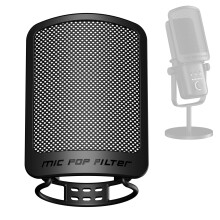 Filtru pop filtru AOKEO POP Filter pentru microfon pentru nregistrarea vocala Videoclipuri YouTube Streaming Compatibil cu majoritatea microfoan