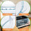 6 Pack Glass Deep Pie Pans for Baking and Serving 9 Inches 5