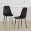 (Black, 2) 2/4/6x Dining Chairs metal Legs Home office 7