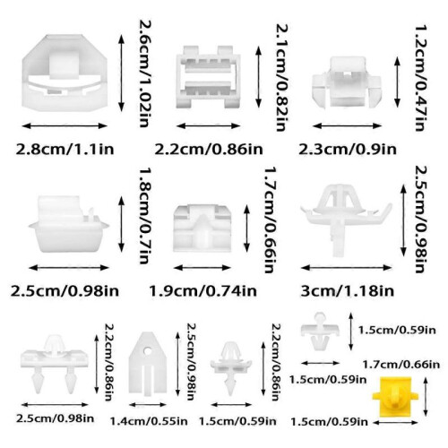 Side Panel Clip Kit Fixing Clip for Side Door Panel for 190 W201 190E 1