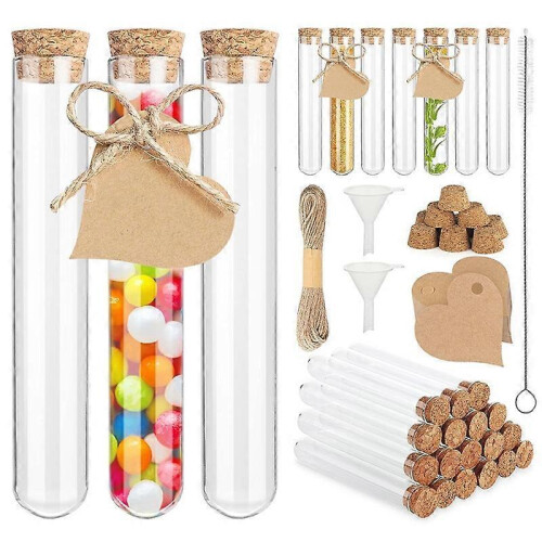 30 Pcs Test Tubes, Test Tubes with Corks Glass Test Tubes 20 x 150mm