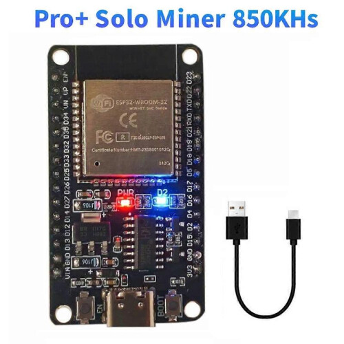 BTC Miner Pro+ Solo Miner 850KH/S Hashrate Bitcoin BTC Miner 1