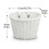 1Set Rattan Wicker Bicycle Basket Bike Handlebar Accessories Pink 3