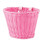 1Set Rattan Wicker Bicycle Basket Bike Handlebar Accessories Pink 2