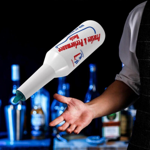 Flair Bartender Bartending Practice Bar Pub Bottle Wine Cocktail Shaker - White 2