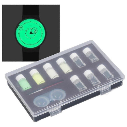 Clock Luminous Fluorescent Powder, Easy Mixing Luminous Powder Kit 2