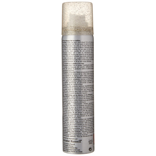 Jerome Russell Spray glitterato per capelli e corpo argento 2,2 once fluide 1