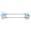 RV Accessories Travel Trailer Bathroom Corner Storage Rod Retractable 3