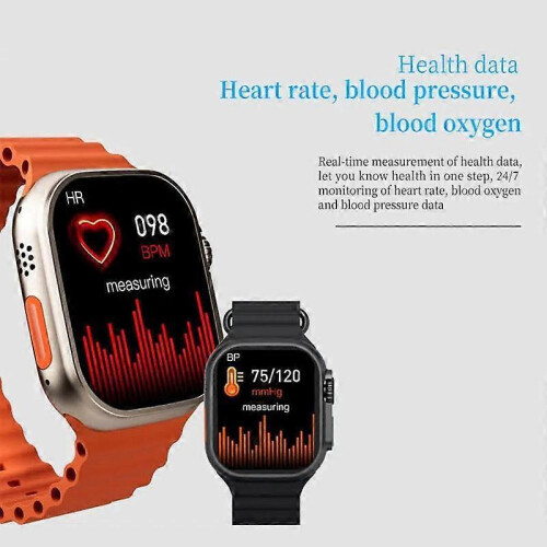 (Orange) C900 Ultra2 2.09 inch TFT Screen BT Smart Watch Support Gesture Answer Call 2