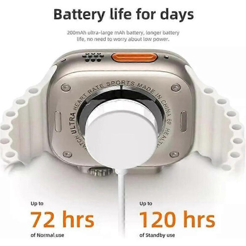 (Orange) C900 Ultra2 2.09 inch TFT Screen BT Smart Watch Support Gesture Answer Call 1