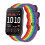 (Rainbow) Ring Buckle Nylon Canvas Watch Band For Garmin Venu X1 1
