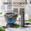 Black Mortar and Pestle Set for Kitchen Cooking 4 Inch 5