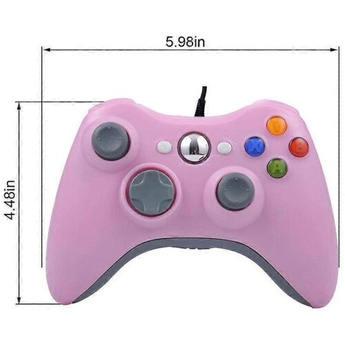 (Blue) For XBOX 360 Console And PC USB Dual Vibration Wired Gamepad 2