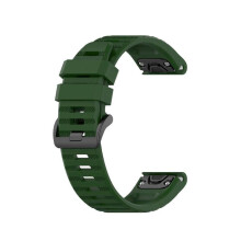 (Amy Green) For Garmin Fenix 6 Pro GPS Silicone Watch Band
