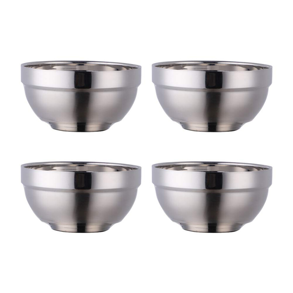 4 Set Stainless Steel Double-Walled Heat Insulation Anti-Scalding Drop Resistance Bowl for Kitchen Soup Large Size-image-OPC-PHZQRTH-NEW