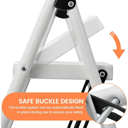 Step Stool for Adults,2 Step Ladder Folding 330lbs Anti Slip Step Stool,Foldable Ergonomic 2 Steel Stool 1
