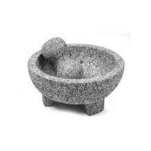 Super Heavy Traditional Granite Molcajete Spice Grinder 8-Inch