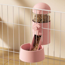 Pet Dog Cat Hanging Automatic Feeders Drinking Bowls, Auto Gravity Rabbits Feeder Water Set