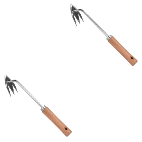 2pcs Manual Weeder Tool Standing Puller for Dandelion Removal Uprooting Weeding Rake Multi Function Garden Tool